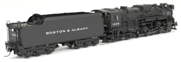 Broadway Limited Boston & Albany A1A #1405 - Post 1946 Appearance - 6 Axle Tender - Paragon4 Sound/DC/DCC with Smoke - HO Scale - Image 6