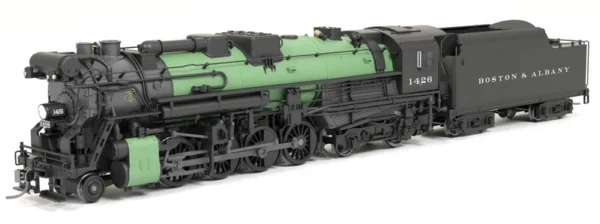 Broadway Limited Boston & Albany A1B #1426, 1930s Appearance w/ Sea Green Boiler - 4-Axle Tender - Paragon4 Sound/DC/DCC with Smoke - HO Scale - Image 8