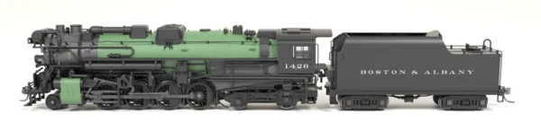 Broadway Limited Boston & Albany A1B #1426, 1930s Appearance w/ Sea Green Boiler - 4-Axle Tender - Paragon4 Sound/DC/DCC with Smoke - HO Scale - Image 9