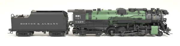 Broadway Limited Boston & Albany A1B #1426, 1930s Appearance w/ Sea Green Boiler - 4-Axle Tender - Paragon4 Sound/DC/DCC with Smoke - HO Scale - Image 5