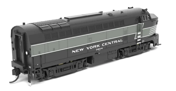 Broadway Limited - NYC Sharknose RF-16 A/B Set #3804/3706 - Lightning Stripe - Paragon 4 Sound/DC/DCC, Unpowered B - N Scale - Image 9