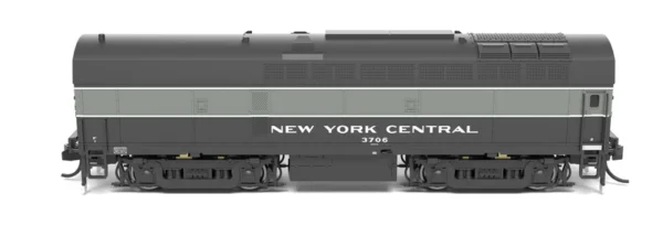 Broadway Limited - NYC Sharknose RF-16 A/B Set #3804/3706 - Lightning Stripe - Paragon 4 Sound/DC/DCC, Unpowered B - N Scale - Image 5