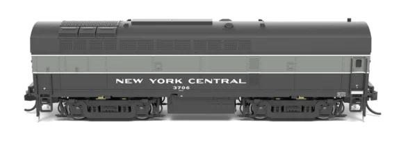 Broadway Limited - NYC Sharknose RF-16 A/B Set #3804/3706 - Lightning Stripe - Paragon 4 Sound/DC/DCC, Unpowered B - N Scale - Image 4