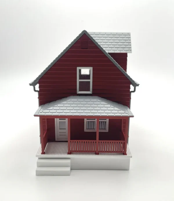 Rock Island Hobby RIH, Red Farmhouse, Assembled, HO Scale - Image 3