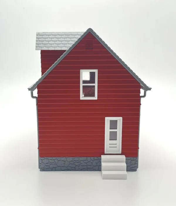 Rock Island Hobby RIH, Red Farmhouse, Assembled, HO Scale - Image 4