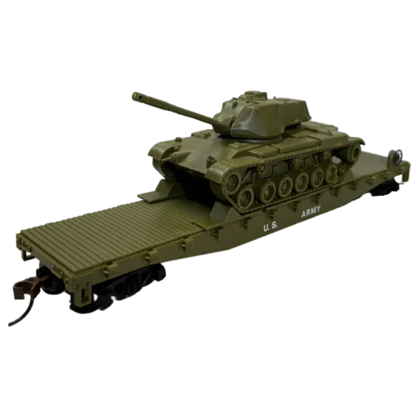 Rock Island Hobby RIH US Army Flat with M60 Tank, HO Scale - Image 2