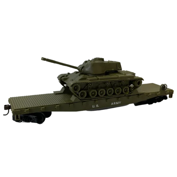 Rock Island Hobby RIH US Army Flat with M60 Tank, HO Scale - Image 3